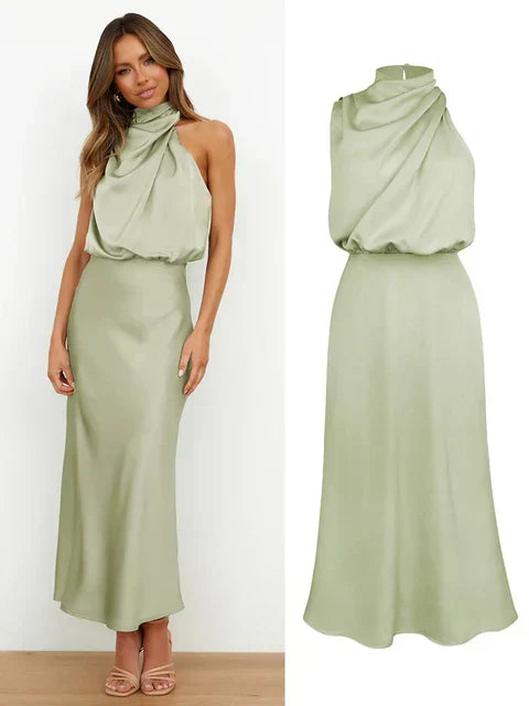 Maxi Jurk Dames | Satijnen Elegantie &amp; Verfijnd Design