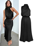 Maxi Jurk Dames | Satijnen Elegantie & Verfijnd Design