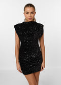 Mini Jurk Dames | Glinsterende Pailletten