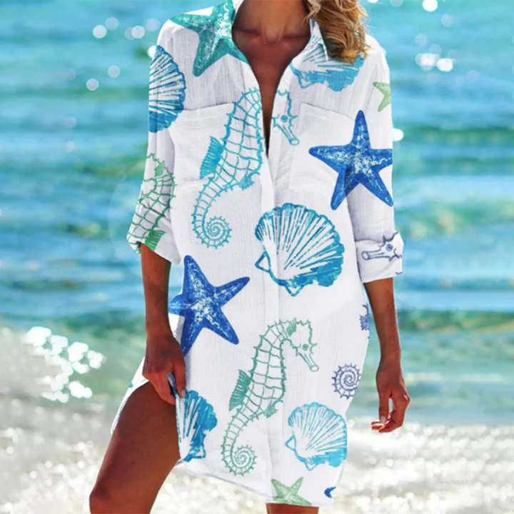 Overhemd Jurk Dames | Tie-Dye Print &amp; Vrouwelijk Zomerstatement