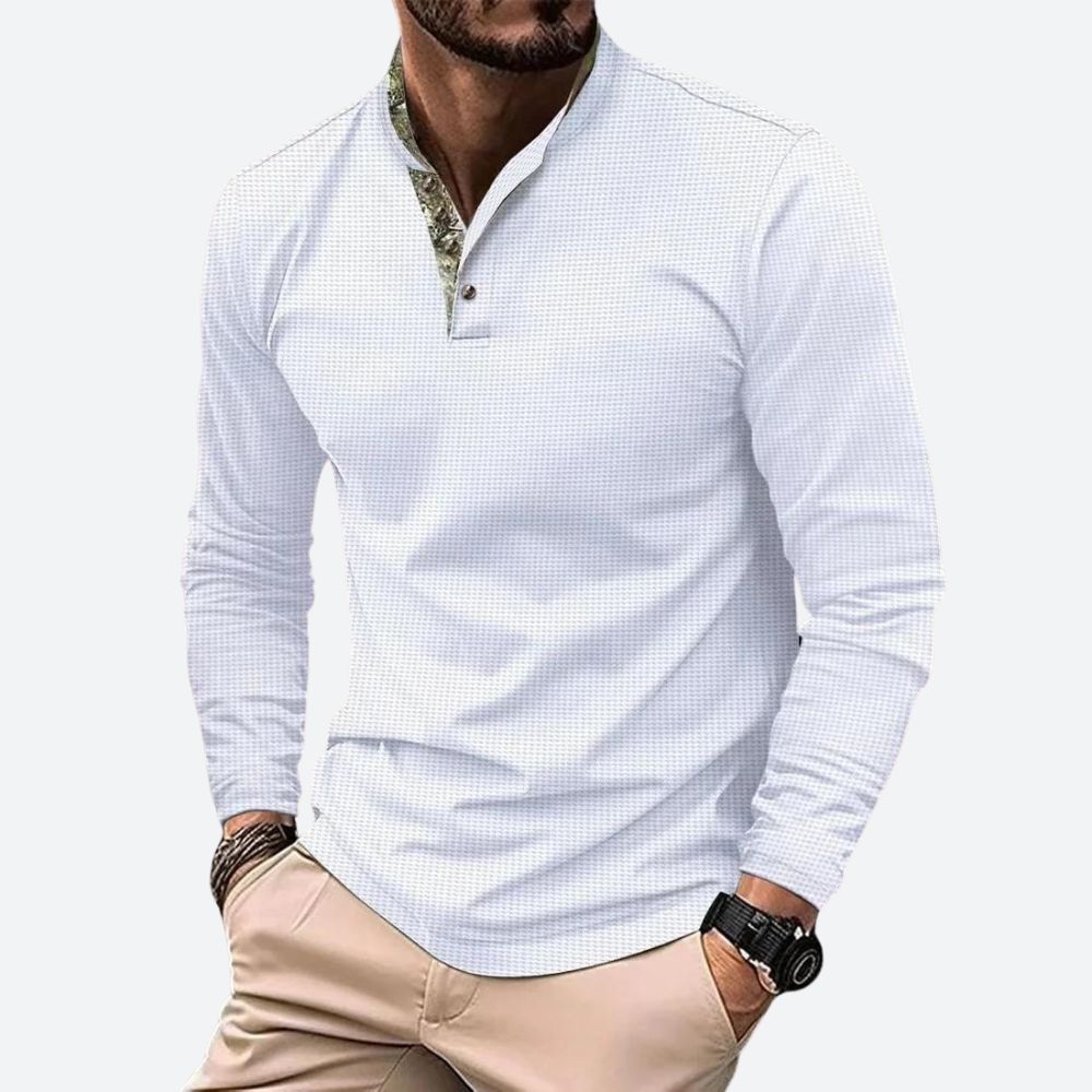 Polo Shirt Heren | Lange Mouw &amp; Ademend Comfort