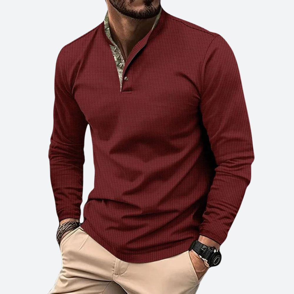 Polo Shirt Heren | Lange Mouw &amp; Ademend Comfort