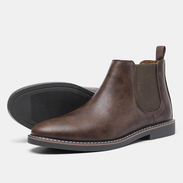 Heren Chelsea Boots met Elastische Inzet en Trekstrop