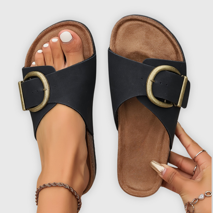 Sandalen Dames | Orthopedisch Comfort & Gouden Gesp