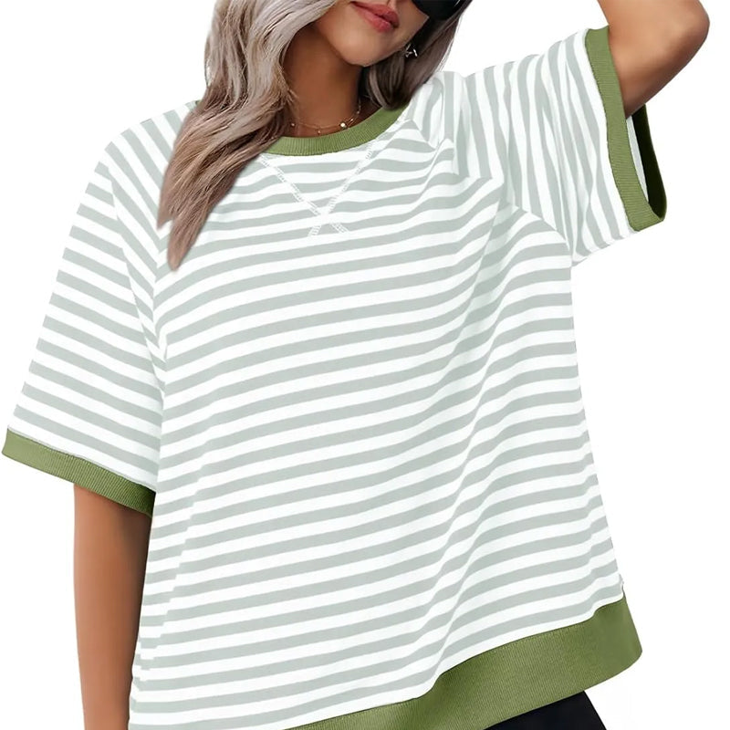 T-Shirt Dames | Gestreept Design &amp; Relaxte Pasvorm