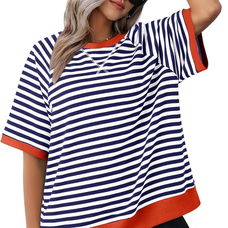 T-Shirt Dames | Gestreept Design &amp; Relaxte Pasvorm