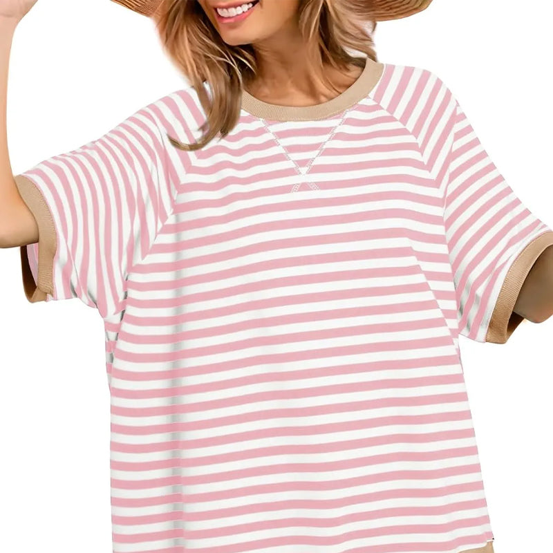 T-Shirt Dames | Gestreept Design &amp; Relaxte Pasvorm