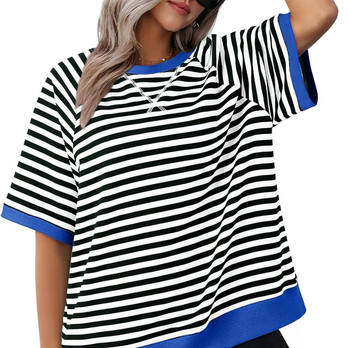 T-Shirt Dames | Gestreept Design & Relaxte Pasvorm