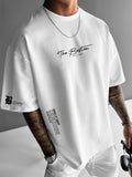 T-shirt Heren | Slogan Print & Comfortabele Loose Fit