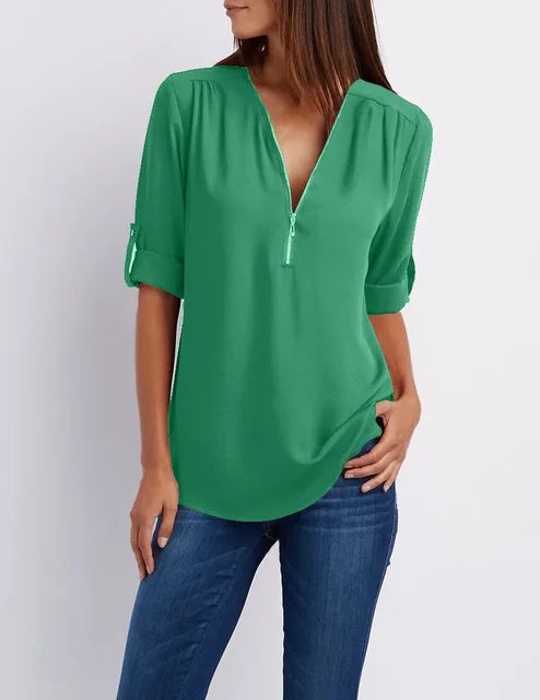 Top Dames | Ritsdetail &amp; Moeiteloze Stijl