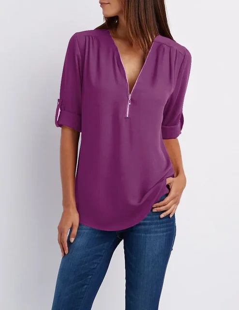 Top Dames | Ritsdetail &amp; Moeiteloze Stijl