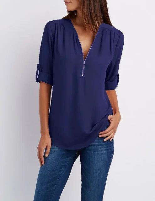 Top Dames | Ritsdetail &amp; Moeiteloze Stijl