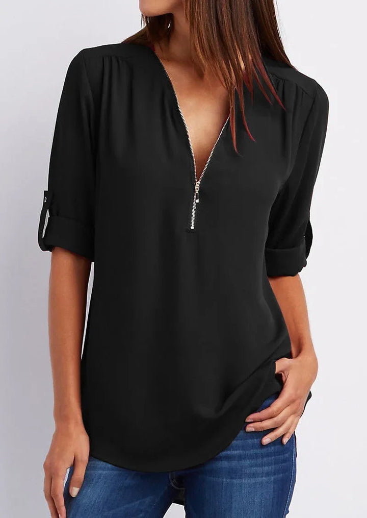 Top Dames | Ritsdetail &amp; Moeiteloze Stijl