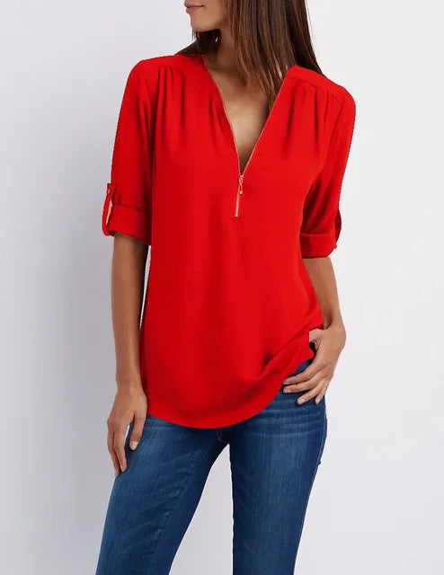 Top Dames | Ritsdetail &amp; Moeiteloze Stijl