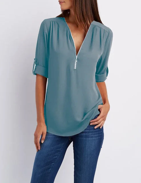 Top Dames | Ritsdetail &amp; Moeiteloze Stijl