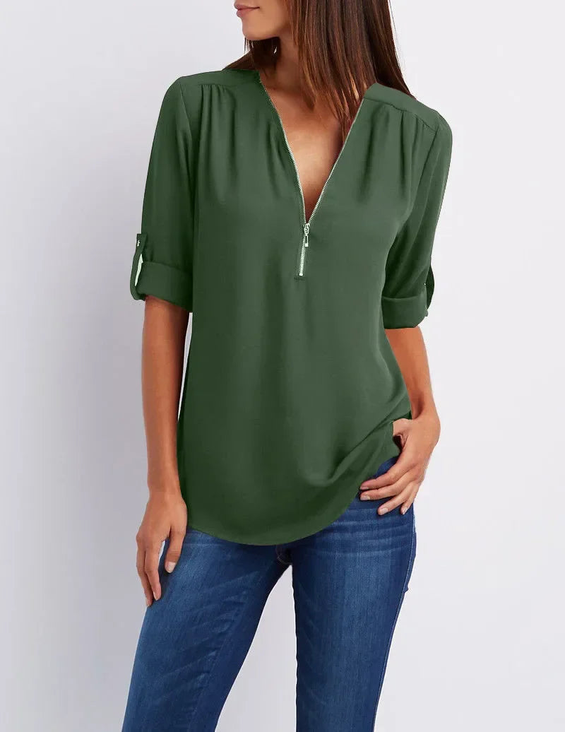 Top Dames | Ritsdetail &amp; Moeiteloze Stijl