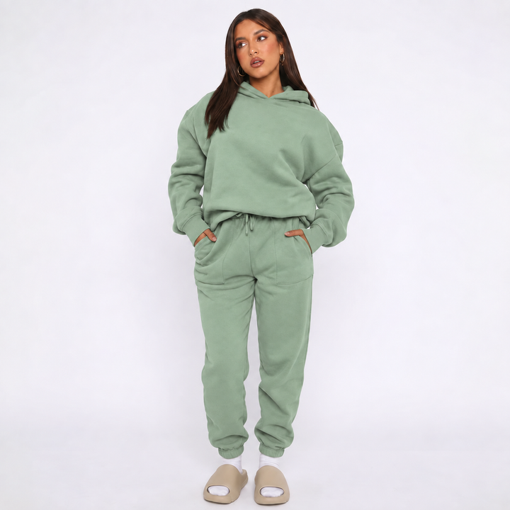 Trainingspak Dames | Oversized Hoodie &amp; Relaxed Jogger Look