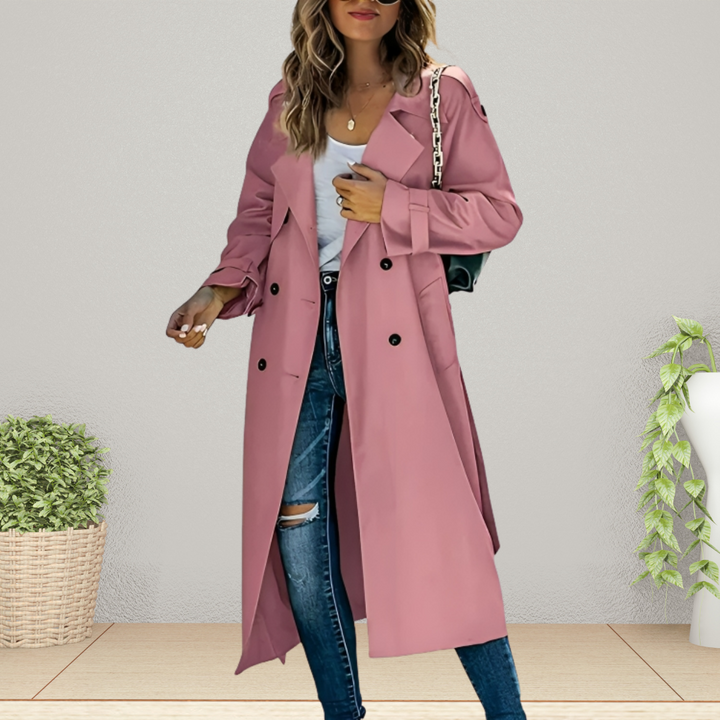 Trenchcoat Dames | Tijdloze Dubbele Knoopsluiting voor het Tussenseizoen