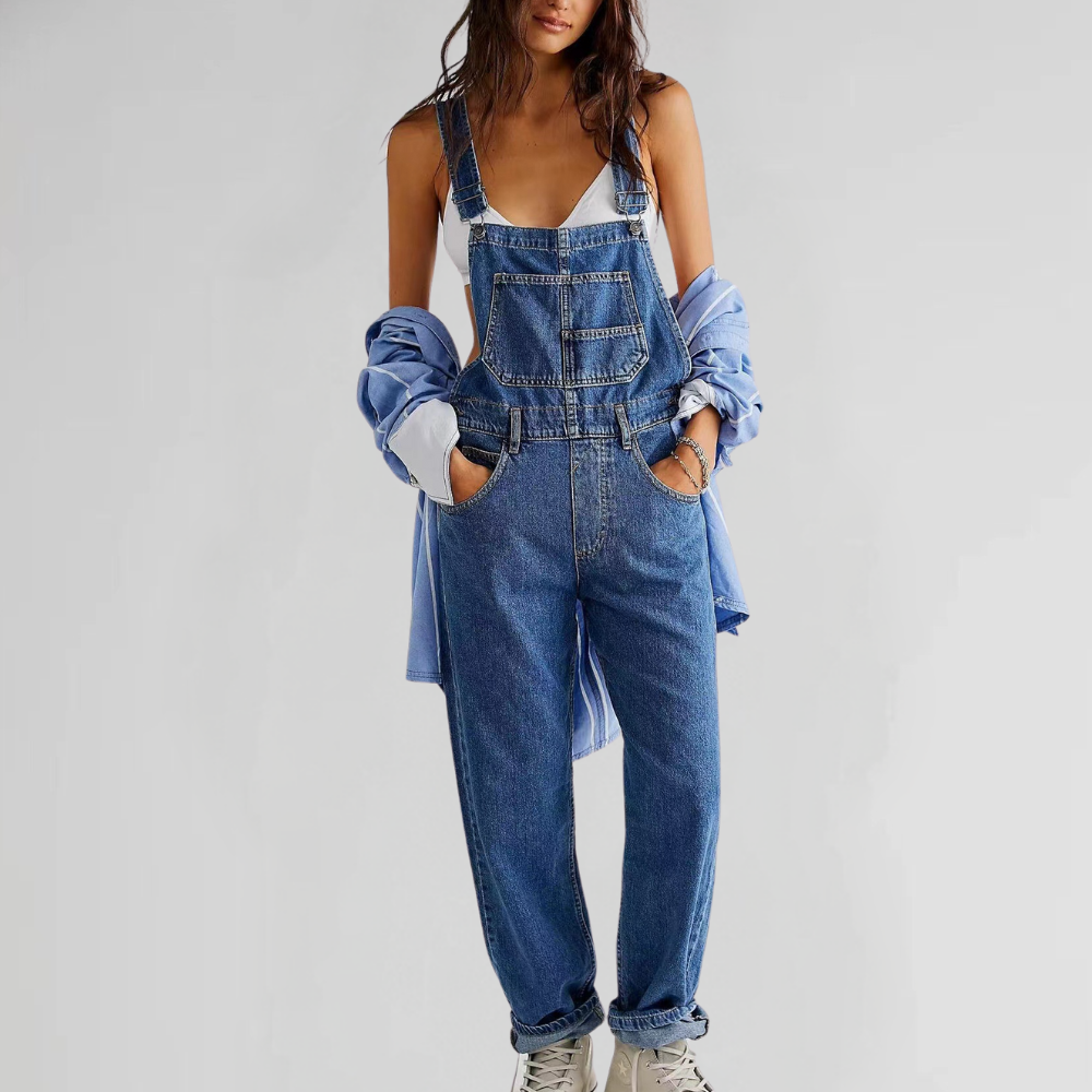 Trendige en veelzijdige denim jumpsuit voor dames - Valeria