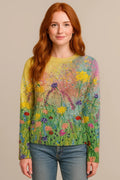 Trui Dames | Kunstzinnige Bloemenprint