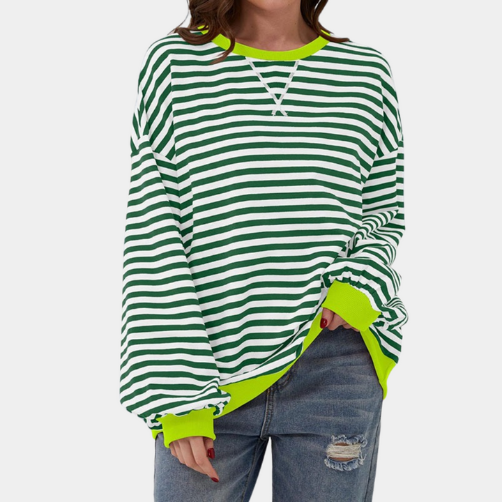 Trui Dames Oversized Gestreept | Warm &amp; Zacht Draagcomfort
