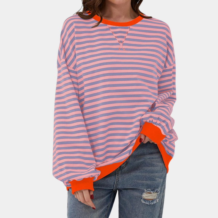 Trui Dames Oversized Gestreept | Warm &amp; Zacht Draagcomfort