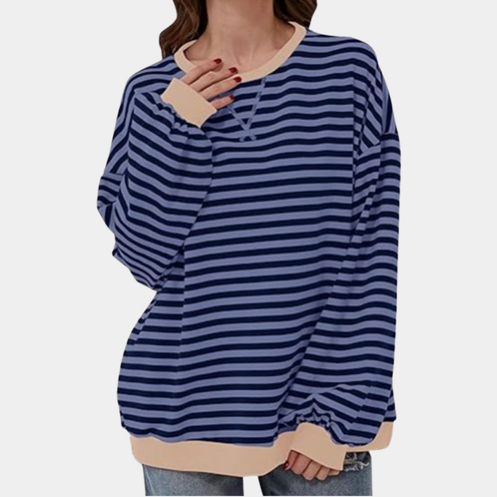 Trui Dames Oversized Gestreept | Warm &amp; Zacht Draagcomfort