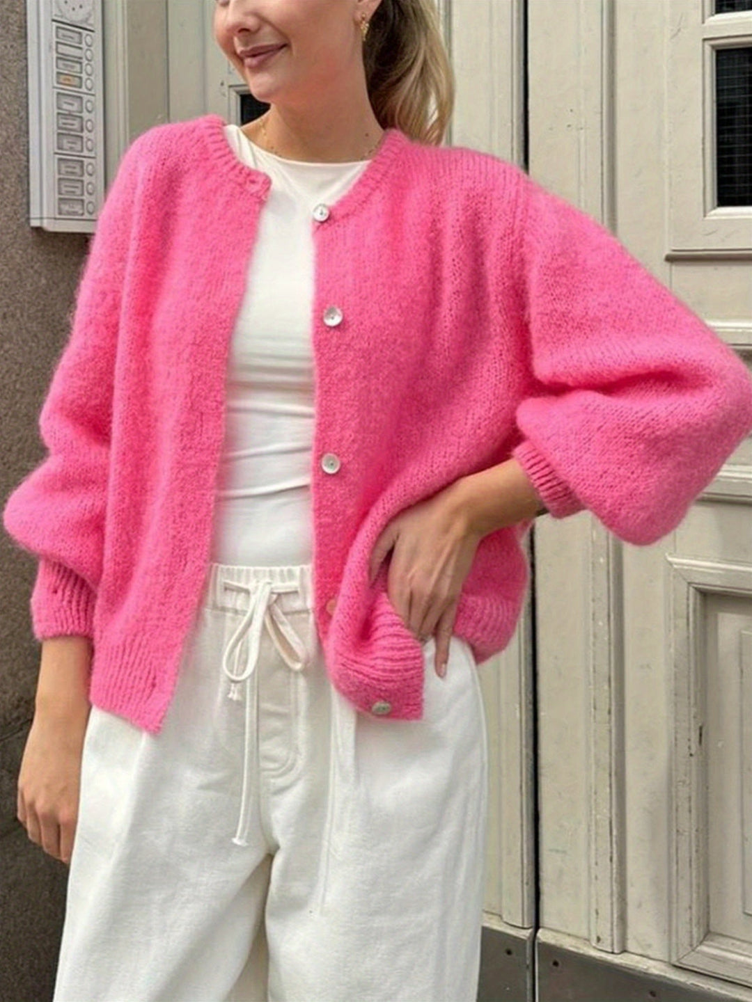 Trui Dames met Knoopsluiting | Warm &amp; Veelzijdig Comfort