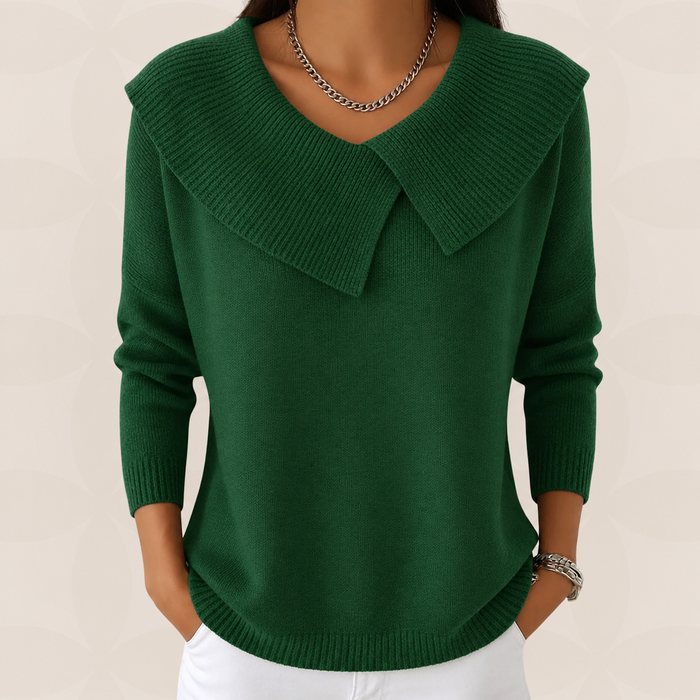 Trui Dames met Kraag | Zachte Warmte & Elegantie