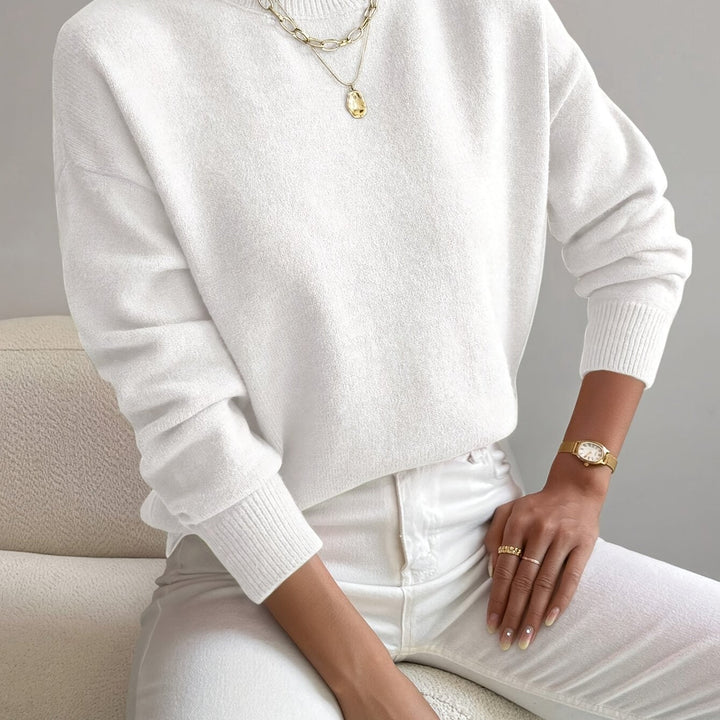 Trui Dames met Mock Neck | Zacht &amp; Flexibel Draagcomfort
