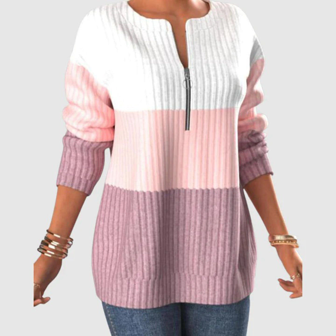 Trui Dames met Rits | Warm &amp; Comfortabele Pasvorm