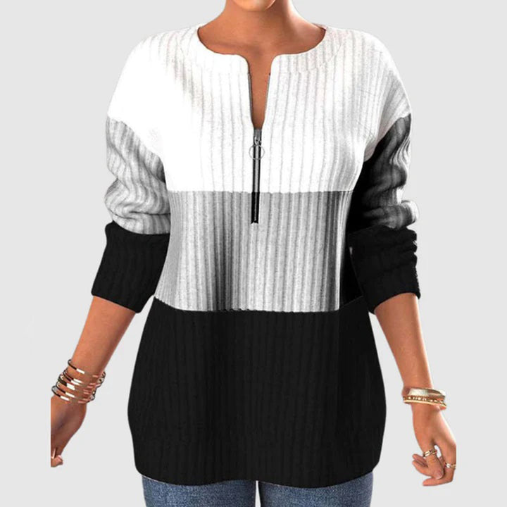 Trui Dames met Rits | Warm &amp; Comfortabele Pasvorm