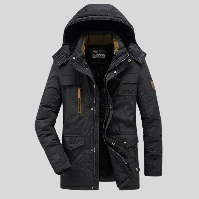 Heren Parka met Capuchon en Fleece Voering voor Winter