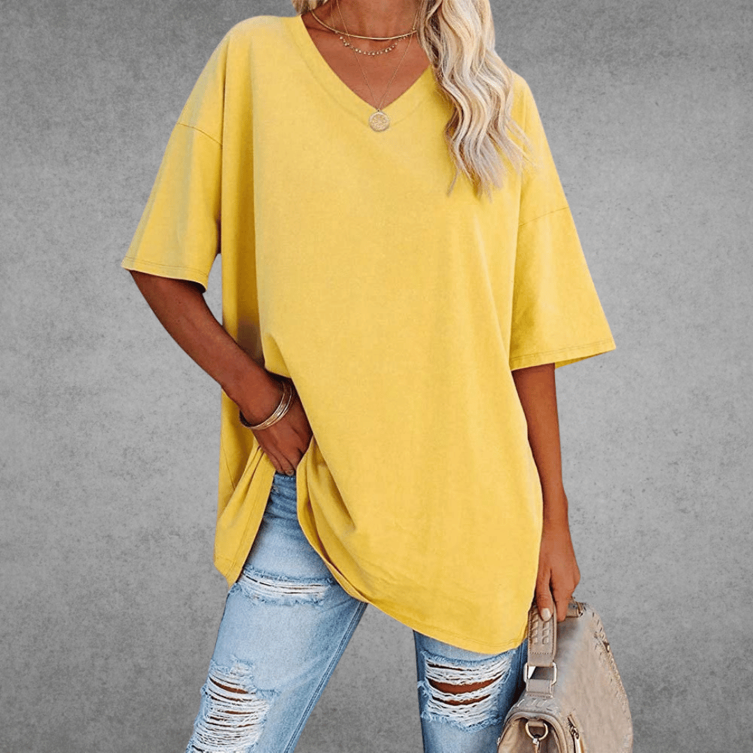 V-hals T-shirt Dames | Oversized &amp; Casual Comfort