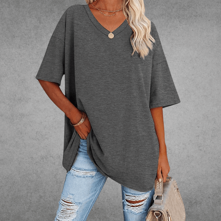 V-hals T-shirt Dames | Oversized &amp; Casual Comfort