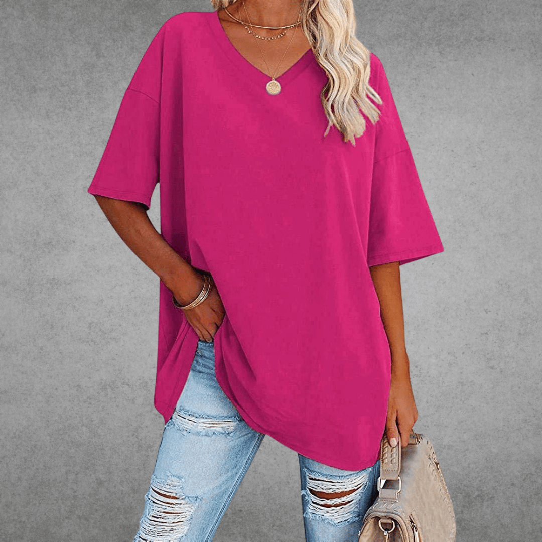 V-hals T-shirt Dames | Oversized &amp; Casual Comfort