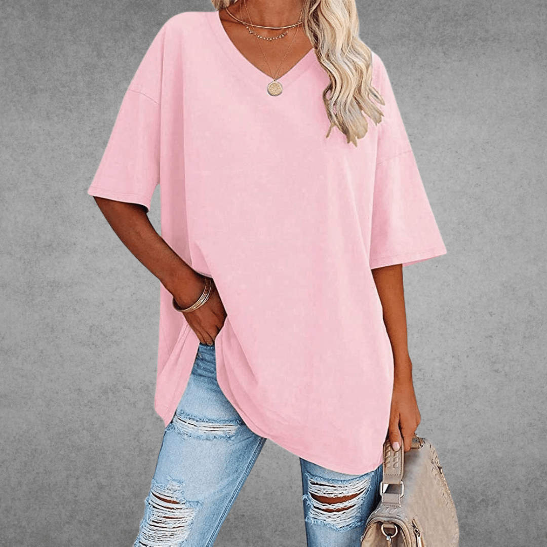 V-hals T-shirt Dames | Oversized &amp; Casual Comfort
