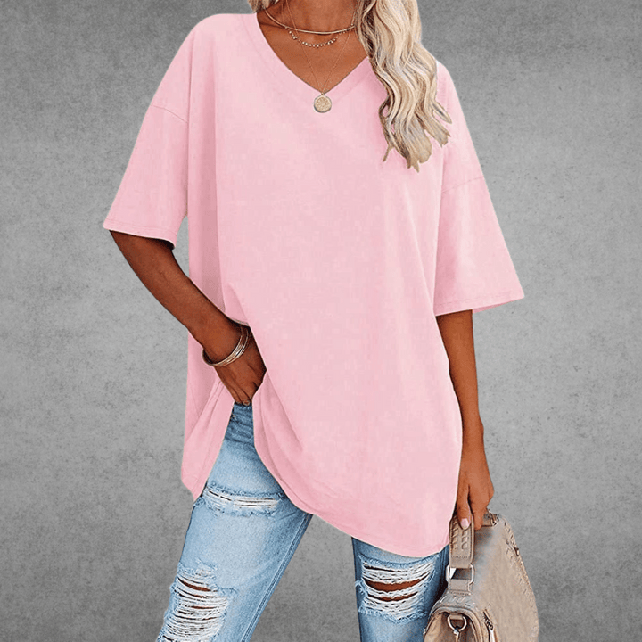 V-hals T-shirt Dames | Oversized &amp; Casual Comfort