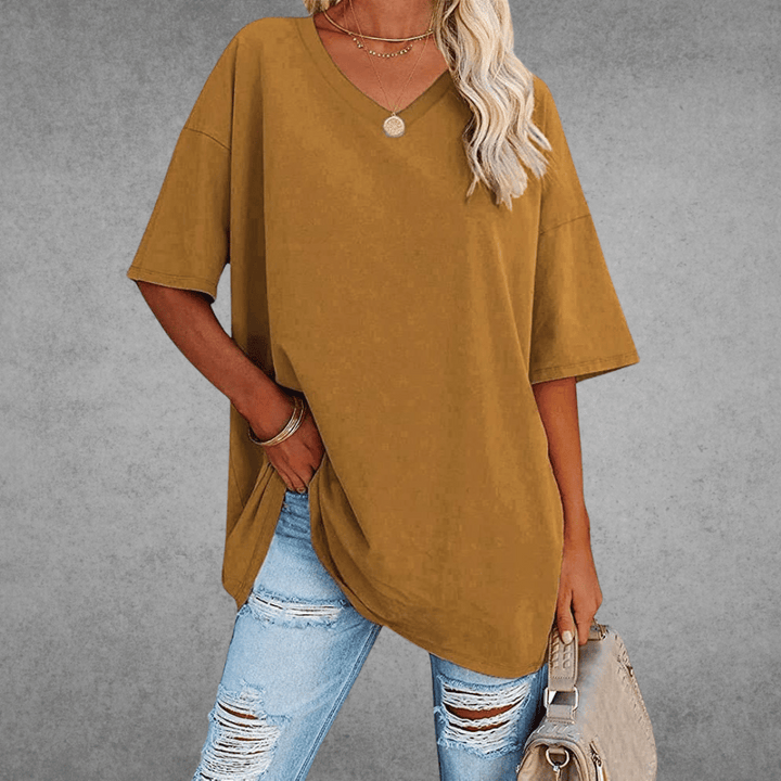V-hals T-shirt Dames | Oversized &amp; Casual Comfort
