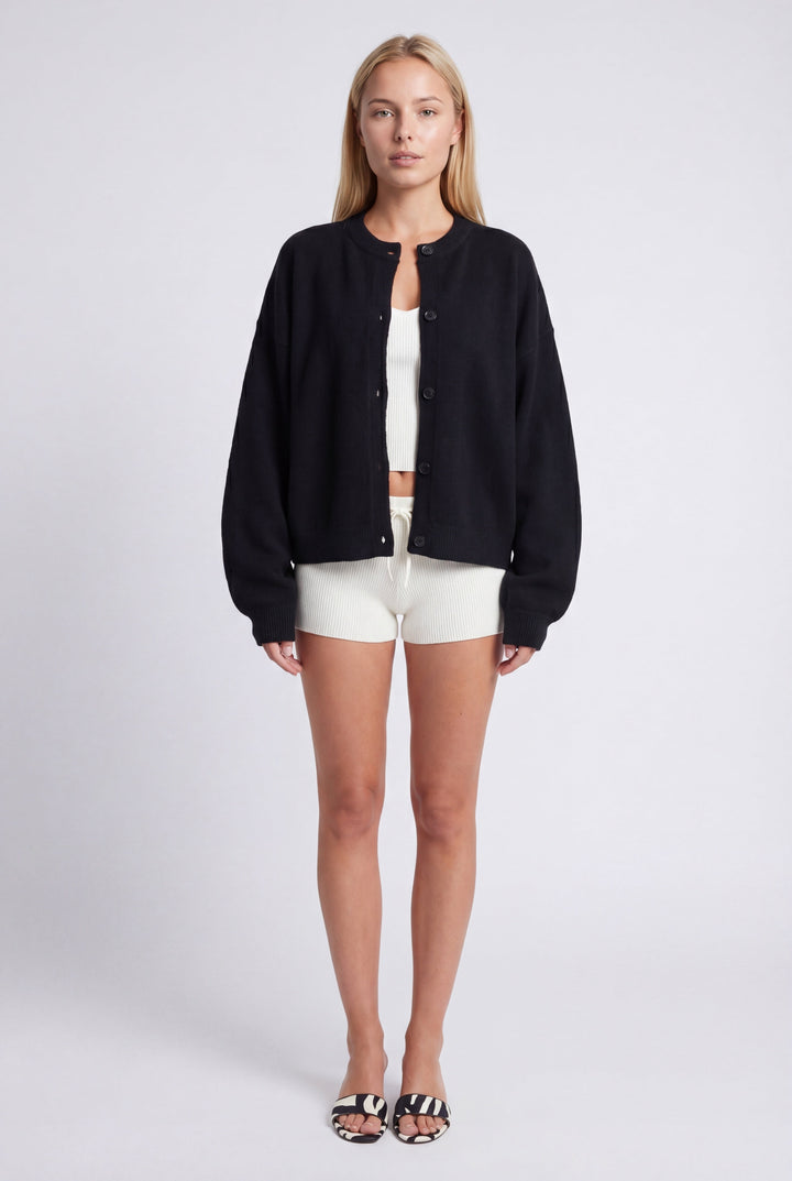 Vest Dames | Oversized Pasvorm met Hoge Ronde Halslijn
