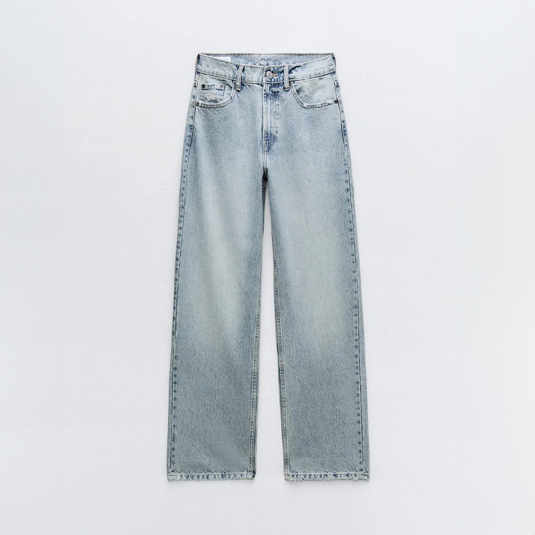 Vintage jeans Dames | Ripped details &amp; relaxte straight fit