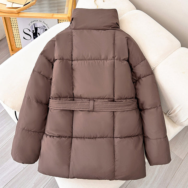 Winterjas Dames | Hoge Kraag &amp; Verstelbare Taille