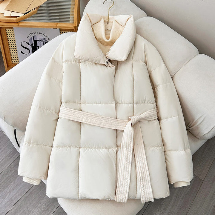 Winterjas Dames | Hoge Kraag &amp; Verstelbare Taille