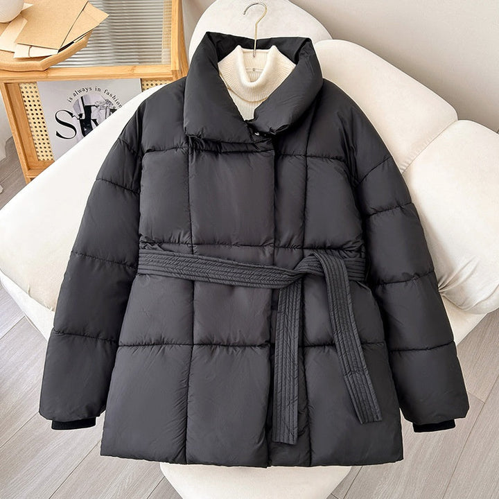Winterjas Dames | Hoge Kraag &amp; Verstelbare Taille