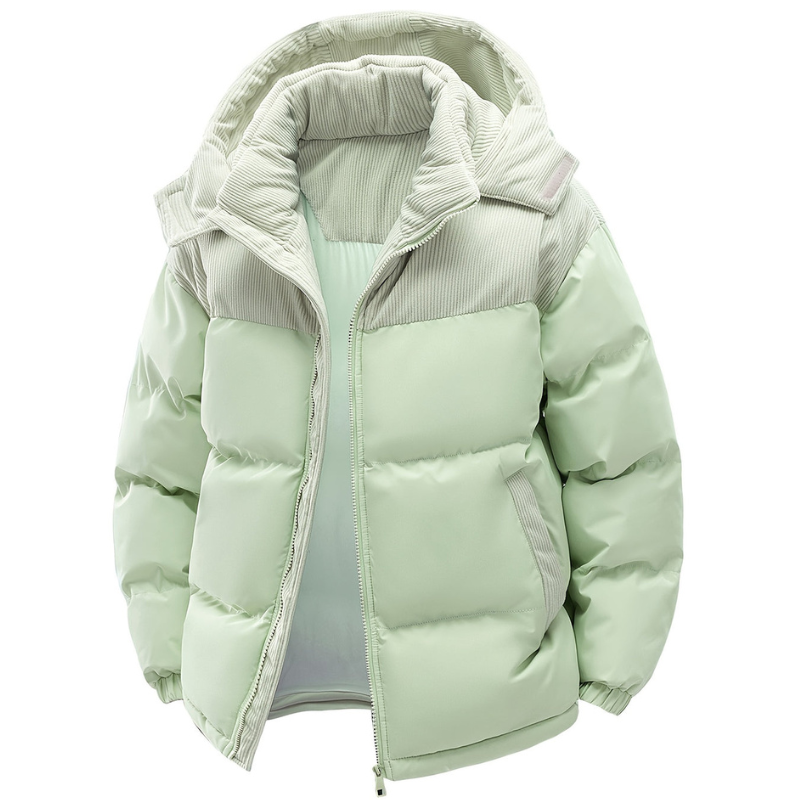 Winterjas Heren | Gewatteerde Jas met Capuchon | Warm &amp; Winddicht