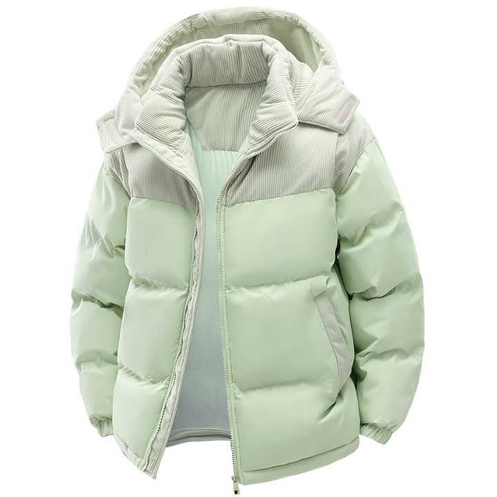 Winterjas Heren | Gewatteerde Jas met Capuchon | Warm &amp; Winddicht