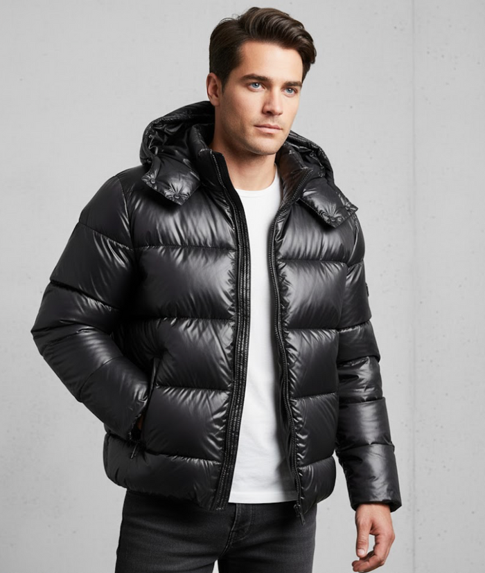 Winterjas Heren | Pufferjas Heren | Verstelbare capuchon & strak silhouet
