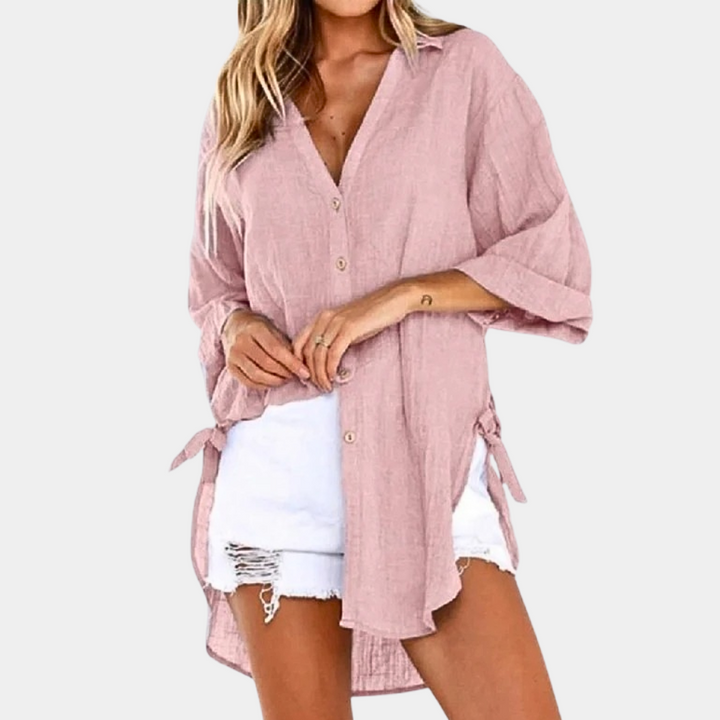 Zachte en moeiteloos stijlvolle damesblouse - Amara