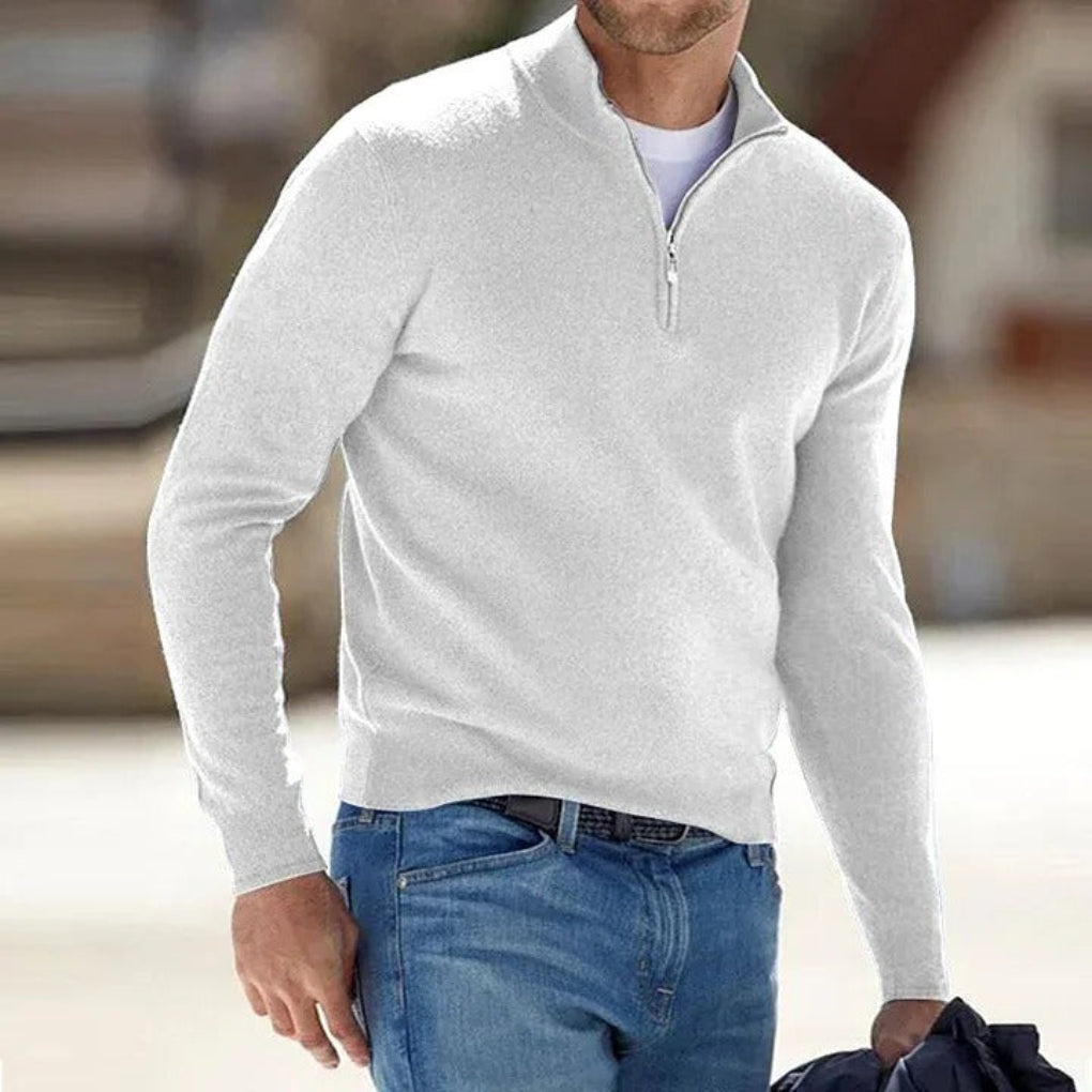 Zip Trui Heren | Verfijnd &amp; Ademend Warm