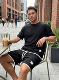 Zomer Outfit Heren | T-shirt & Short Set met Contrastbies